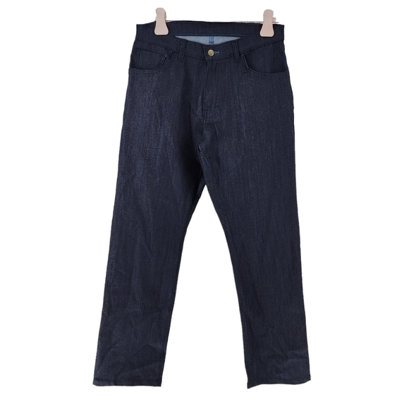 Blue Delta Men's Straight Leg Custom Made Dark Denim Jean - Picture 1 of 5